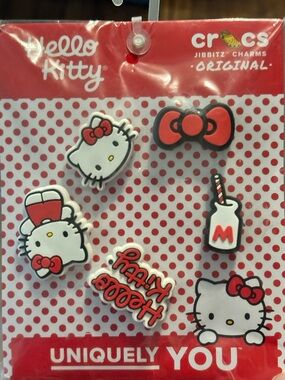 Hello Kitty Red & White Jibbitz Charms Pack